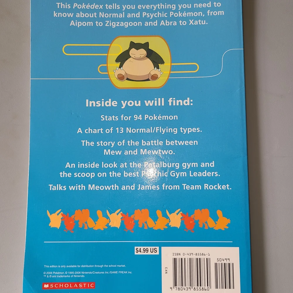 Scholastic Pokémon Official Pokédex - Yellow and Blue